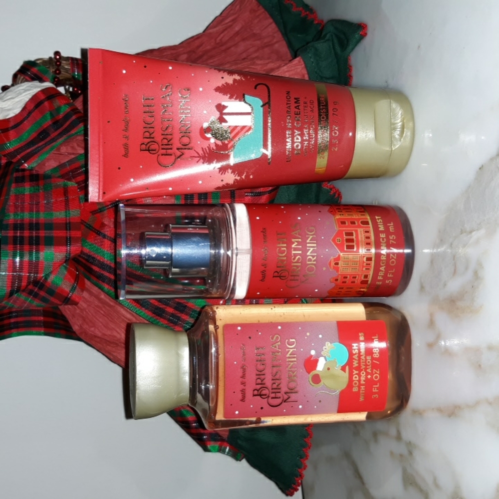 Bath & Body Works "Bright Christmas Morning" 3pc. Travel Set